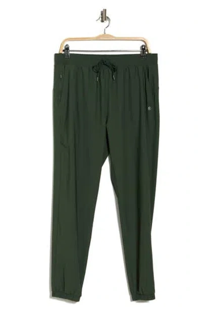 90 Degree By Reflex Waffle Warp Joggers In Green