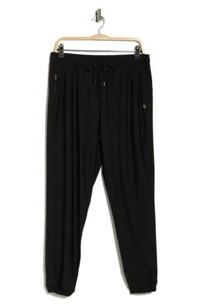 90 Degree By Reflex Waffle Warp Joggers In Black