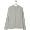90 Degree By Reflex Waffle Warp Zip Hoodie In Gray
