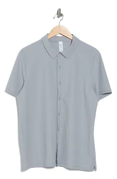 90 Degree By Reflex Warm Daily Traveler Short Sleeve Button-up Shirt