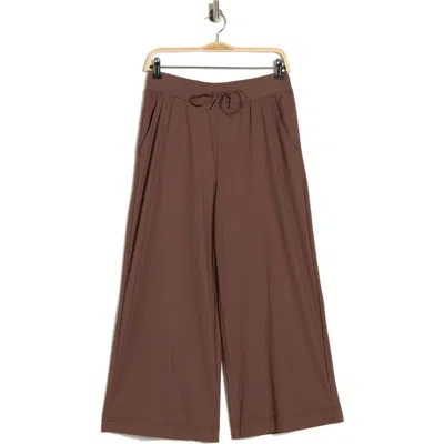 90 Degree By Reflex Warp Avenue Gaucho Pants In Brown