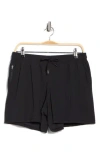 90 Degree By Reflex Warp Five-inch Active Shorts In Black