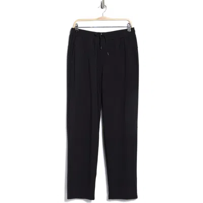 90 Degree By Reflex Warp Fleece Straight Leg Pants In Black