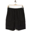 90 Degree By Reflex Warp Horizon Cargo Shorts In Black