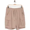 90 Degree By Reflex Warp Horizon Cargo Shorts In Etherea