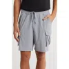 90 Degree By Reflex Warp Horizon Cargo Shorts In Weathervane