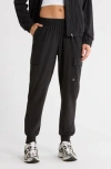 90 Degree By Reflex Warp Power Move Cargo Joggers In Black