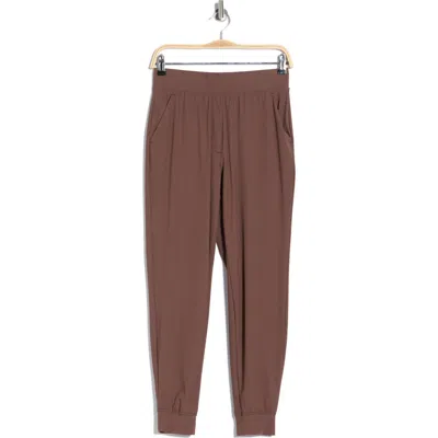 90 Degree By Reflex Warp Slim Fit Joggers In Brown
