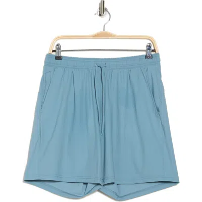 90 Degree By Reflex Warp Sonic 7" Active Shorts In Smoke Blue