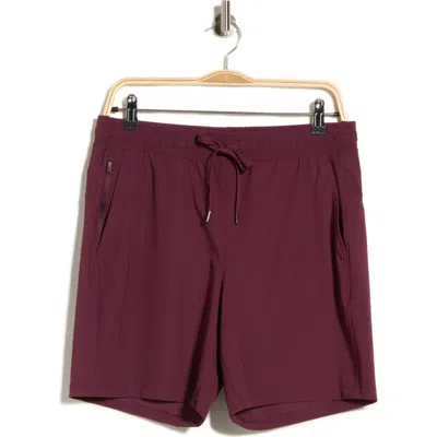 90 Degree By Reflex Warp Sonic 7" Active Shorts In Wine Tasting