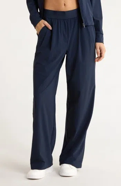 90 Degree By Reflex Warp X Dinah Wide Leg Pants In Blue