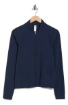 90 Degree By Reflex Warp X Intown Bomber Jacket In Blue