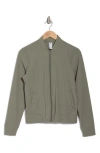 90 Degree By Reflex Warp X Intown Bomber Jacket In Mulled Basil