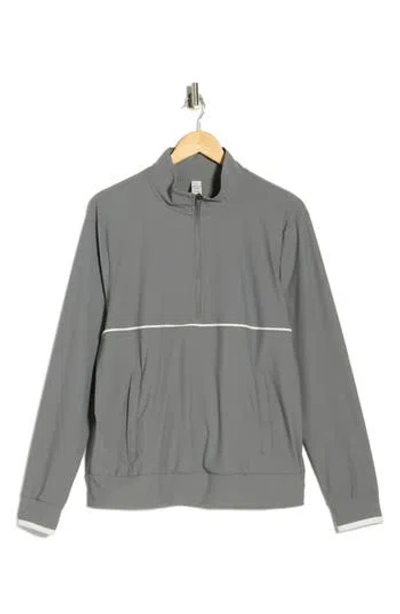 90 Degree By Reflex Warp X Preeminent Half Zip Sweatshirt In Gray