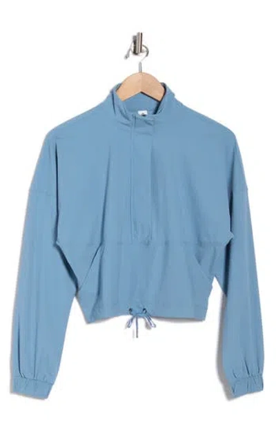 90 Degree By Reflex Warp X Selena Half-zip Pullover In Blue