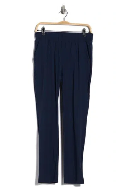 90 Degree By Reflex Warp X Tapered Ankle Pants In Blue
