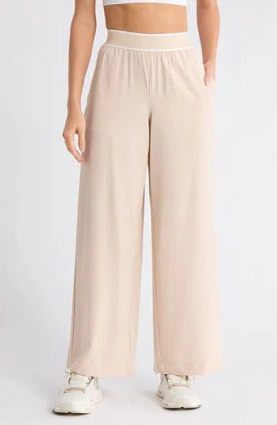90 Degree By Reflex Warp X Wide Leg Pants In Neutral