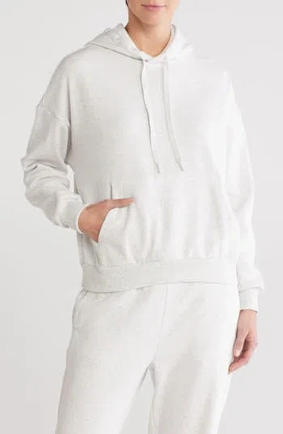 90 Degree By Reflex Year Round Butter Fleece Pullover Hoodie In Heather Grey