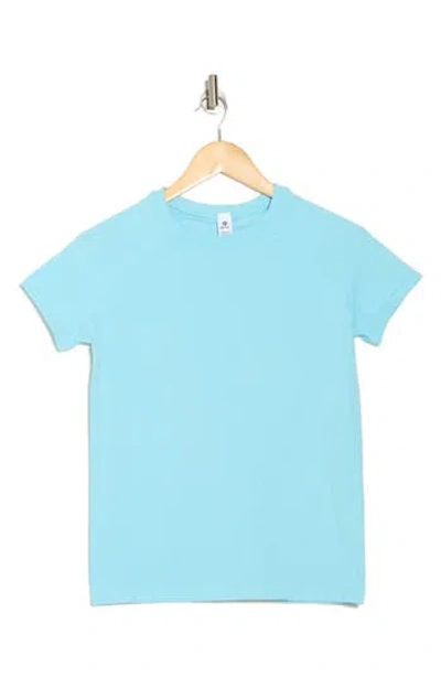 90 Degree By Reflex Zaia Seamless Short Sleeve Top In Larimar