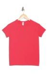 90 Degree By Reflex Zaia Seamless Short Sleeve Top In Sun Kissed Coral