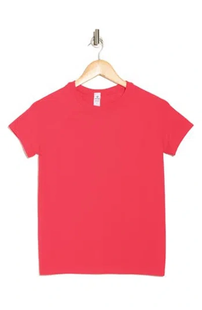 90 Degree By Reflex Zaia Seamless Short Sleeve Top In Sun Kissed Coral