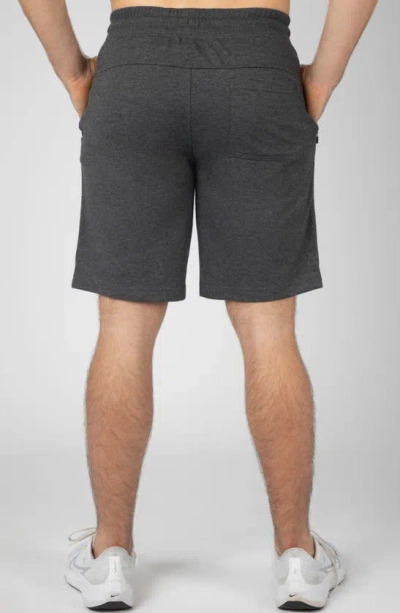 90 Degree By Reflex Zip Pocket Shorts In Charcoal