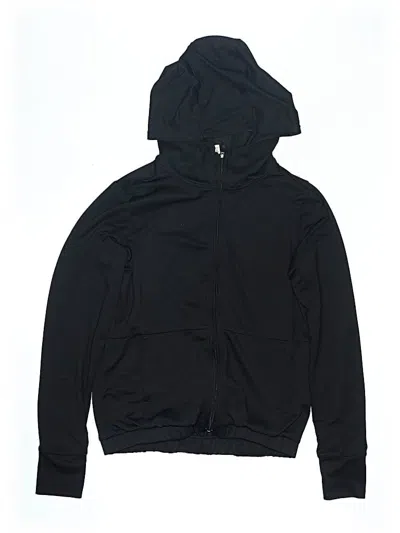 Pre-owned 90 Degree By Reflex Kids' Zip Up Hoodie In Black