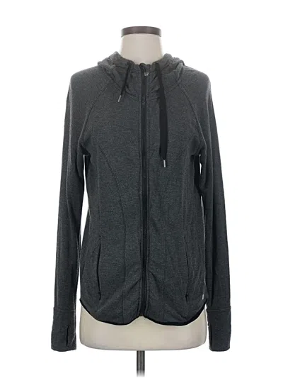 Pre-owned 90 Degree By Reflex Zip Up Hoodie In Gray