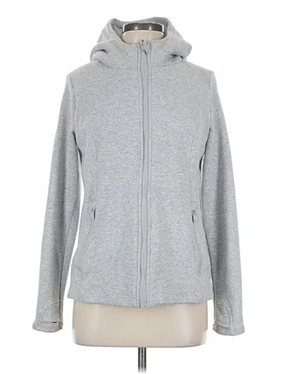 Pre-owned 90 Degree By Reflex Zip Up Hoodie In Gray
