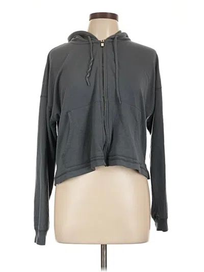 Pre-owned 90 Degree By Reflex Zip Up Hoodie In Gray