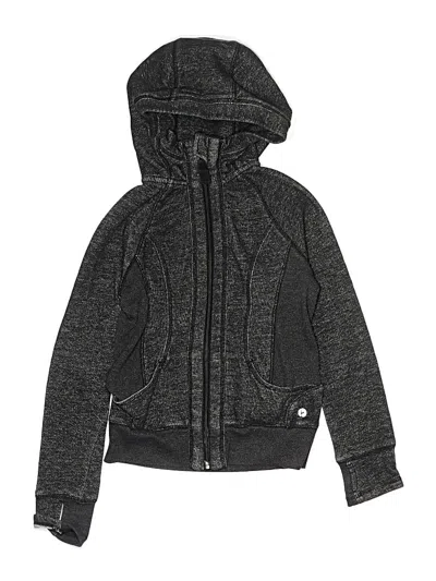 Pre-owned 90 Degree By Reflex Kids' Zip Up Hoodie In Gray