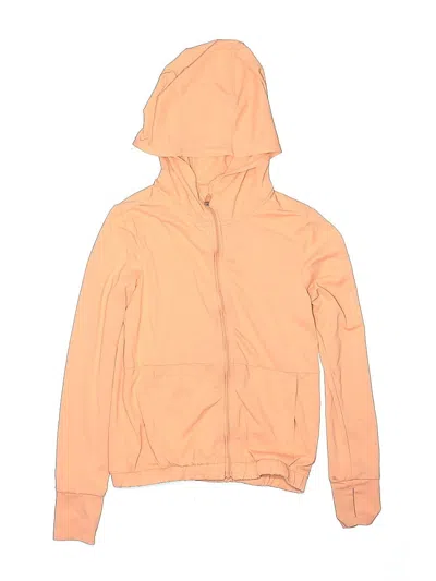 Pre-owned 90 Degree By Reflex Kids' Zip Up Hoodie In Orange