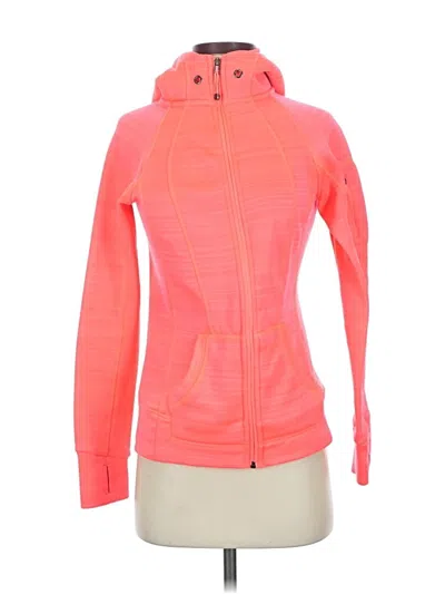 Pre-owned 90 Degree By Reflex Zip Up Hoodie In Pink
