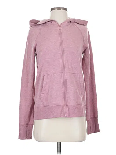 Pre-owned 90 Degree By Reflex Zip Up Hoodie In Pink