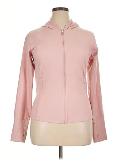 Pre-owned 90 Degree By Reflex Zip Up Hoodie In Pink
