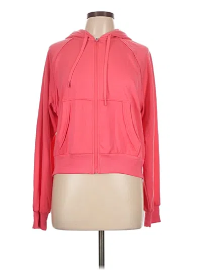 Pre-owned 90 Degree By Reflex Zip Up Hoodie In Pink