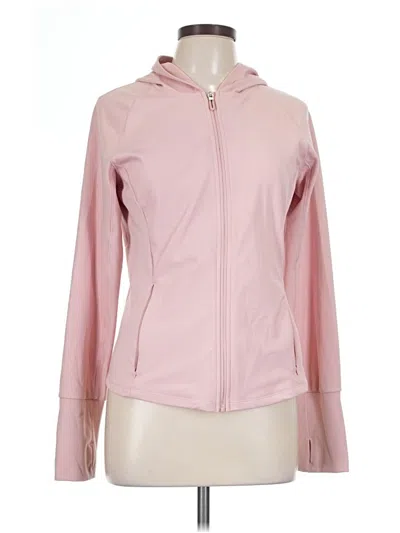 Pre-owned 90 Degree By Reflex Zip Up Hoodie In Pink