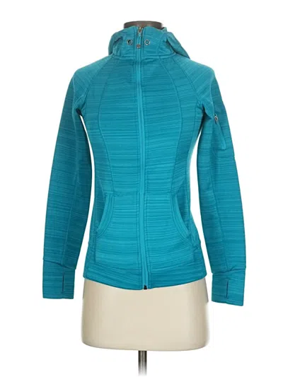Pre-owned 90 Degree By Reflex Zip Up Hoodie In Teal