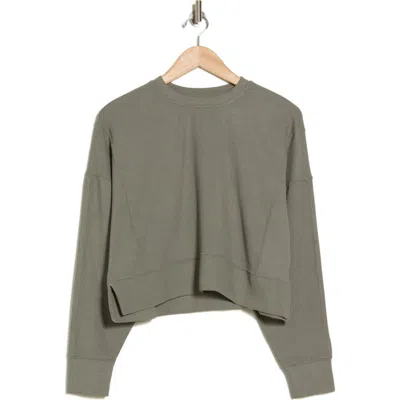 90 Degree By Reflex Zuri Scuba Sweatshirt In Mulled Basil