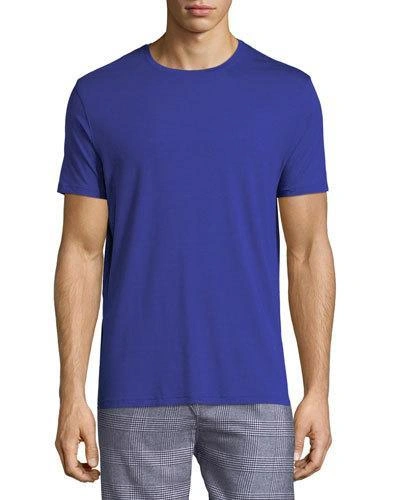 Derek Rose Basel Stretch-micro Modal Jersey T-shirt In Blue