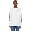 OFF-WHITE White Long Sleeve 'Not Real' T-Shirt