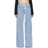 OFF-WHITE OFF-WHITE BLUE BAGGY SEAMS JEANS
