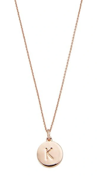 Kate Spade Initial Pendant Necklace In K