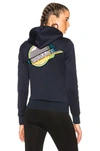 VERSACE VERSACE GRAPHIC HOODIE IN BLUE,A78454 A218183