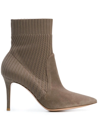 Gianvito Rossi Knitted Ankle Sock Boots