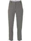 CARVEN CHECKED TAPERED TROUSERS,3108P20512371409