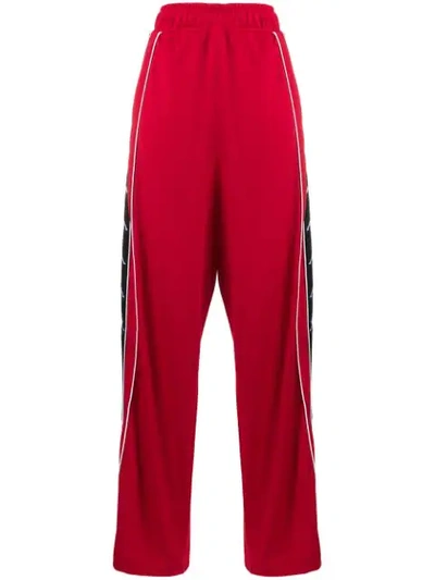 Faith Connexion X Kappa Side Panel Track Trousers In Red