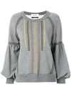 MUVEIL MUVEIL EMBROIDERED SWEATER - GREY,MA72UTS00212374554