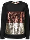 N°21 SEQUINED SWEATSHIRT,N2ME031479812205394