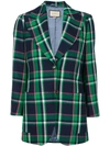 GUCCI PATCHED CHECKED BLAZER,480909ZJZ9912277560